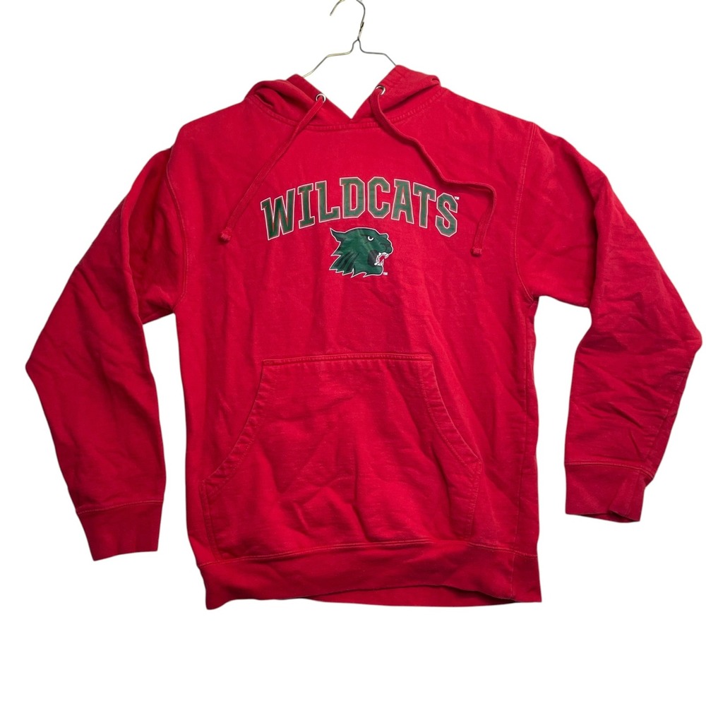 Independent Trading Company Wildcats Hoodie Red Graphic Pullover Small RN99052